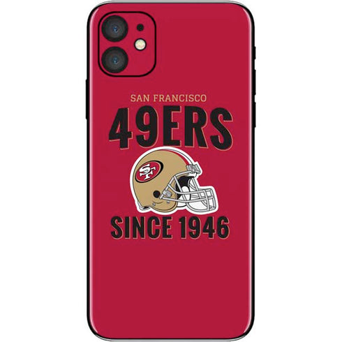 NFL San Francisco 49ers Helmet iPhone 11 Skin
